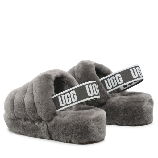 Тапочки Ugg W Fluff Yeah Slide 1095119 Сірий