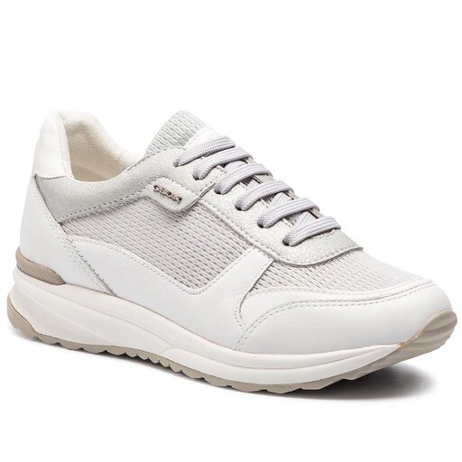 Sneakers Geox D Airell D642SC 0LY85 C0434 Silver/White • Www.zapatos.es