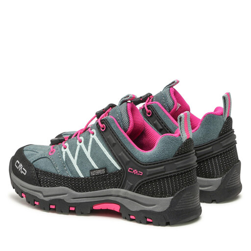 Botas de trekking CMP Kids Rigel Low Trekking Shoes Wp 3Q13244 Mineral Green /Purple Fluo | 