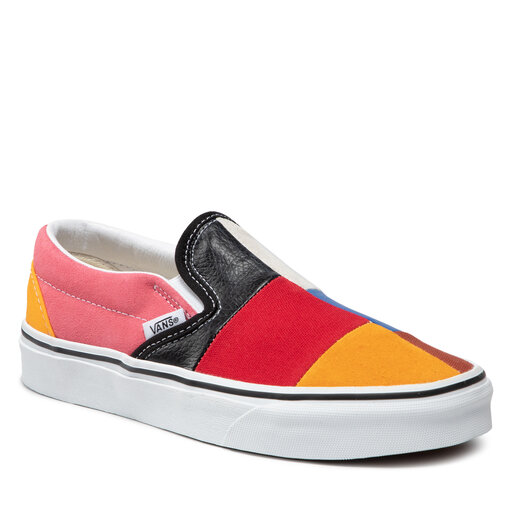 Vans patchwork on sale slip on multi