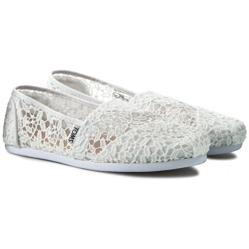 Toms white lace leaves hot sale