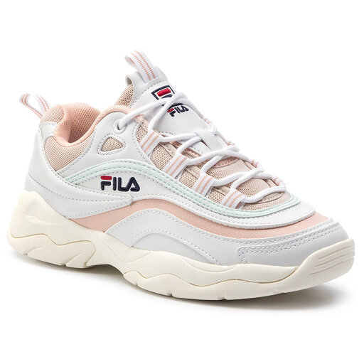 Sneakersy Fila Ray Low Wmn 1010562.02Y White Spanish Villa Morning Mist eobuwie .pl