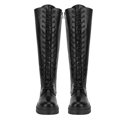 K♡ Złote kolczyki z cyrkoniami - nieskończoności - Nr wzoru K