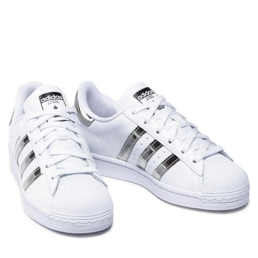 Adidas superstar cloud white silver clearance