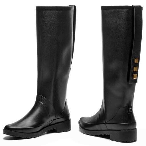 Gummistiefel Stuart Weitzman Griffin ZO12774 Black Ottawa eschuhe