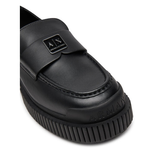 フラットシューズ ARMANI EXCHANGE Woman Flat shoes Black XDA006XV874 2 Loafers Armani Exchange XDA006 XV874 00002 Negru | epantofi.ro