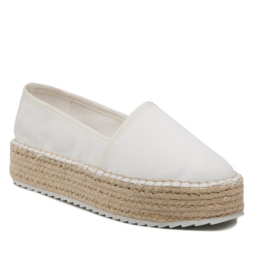 Espadrilles Tommy Jeans Flatform Espadrille EN0EN02078 White 0K4 • Eapavi.lv