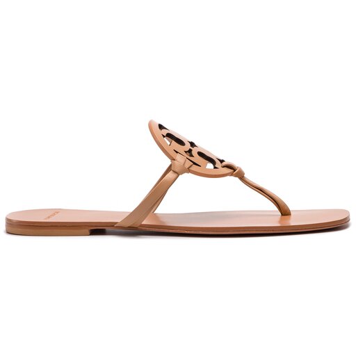 T sandaler Tory Burch Miller Square Toe 54600 Natural Vachetta