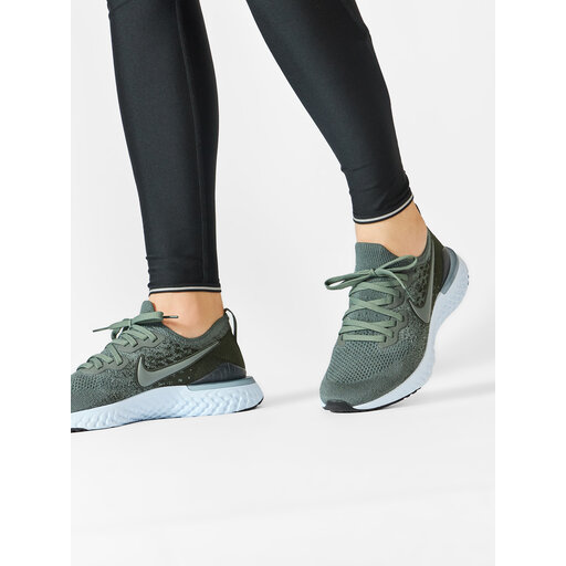 Nike epic react flyknit verde on sale