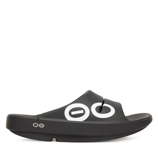 Klapki OOfos Ooahh Sport Intl Last Czarny | eobuwie.com.pl