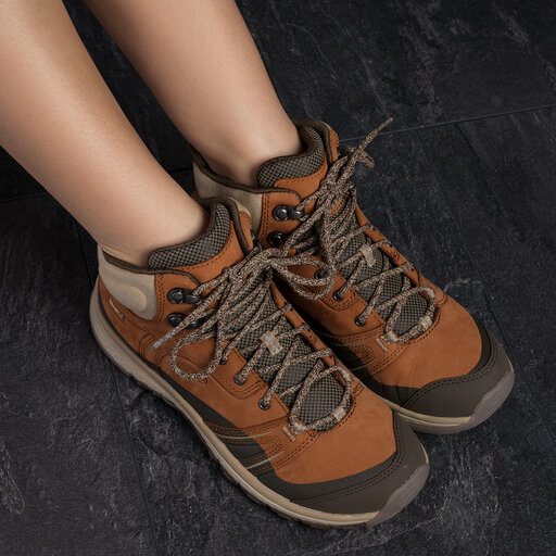 Trekkingschuhe Keen Terradora Leather Mid Wp 1017752 Braun eschuhe