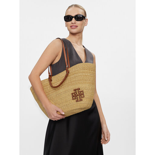 Ella straw tote tory burch best sale