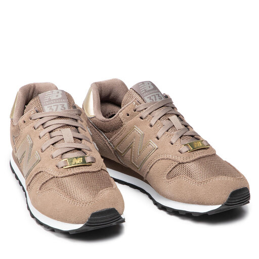 New balance 373 pelle marrone clearance