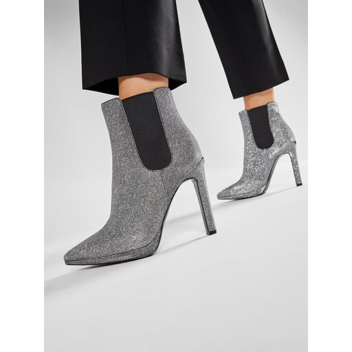 Aulinukai MICHAEL Michael Kors Brielle Bootie 40R0BIHE5D Sidabrinė