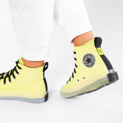 Sportbačiai Converse Ctas Cx Hi 169604C Lemon Venom/Black White •  Www.eavalyne.lt