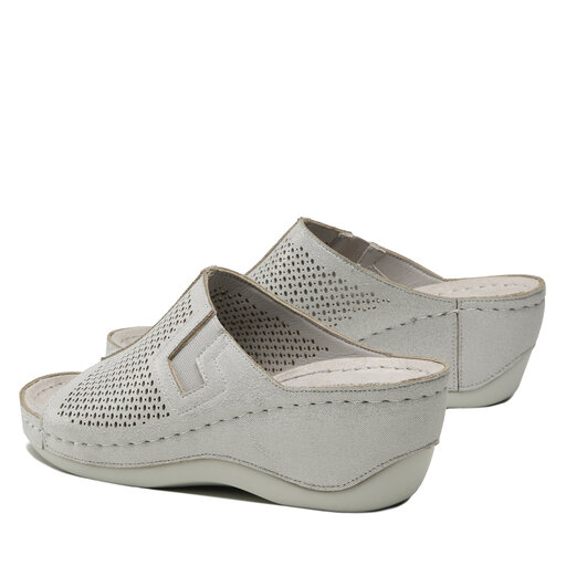 Pantoletten Clara Barson WS170 05 Silber eschuhe.at