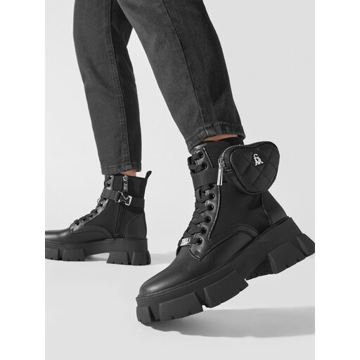 Schnürstiefeletten Steve Madden Tanker-H Bootie SM19000035 SM19000035-017  Schwarz