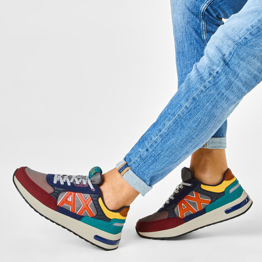 Armani Sneakersy Armani Exchange Multicolor Sneakers Zapatillas