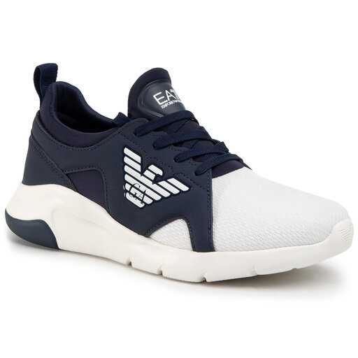 Sneakers EA7 Emporio Armani X8X056 XCC56 D813 Navy/White | chaussures.fr