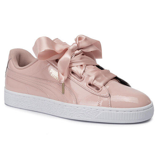 Puma basket heart peach beige top