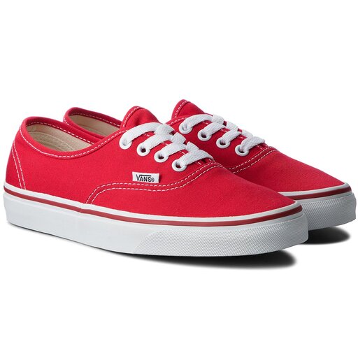Vans red cheap tennis shoes