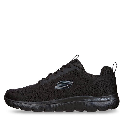 Skechers memory foam black shoes clearance