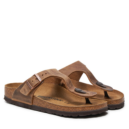 もも　0913 Japonki Birkenstock Gizeh Bs 0943813 Brązowy | eobuwie.com.pl
