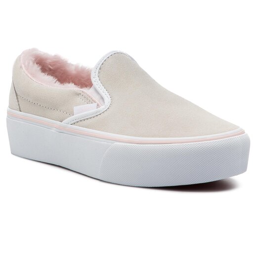 Fur slip on vans new arrivals