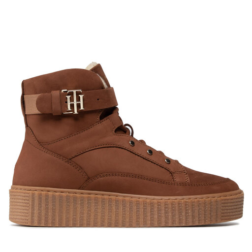 Tommy hilfiger cozy warm lined leather boot discount