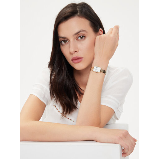 Daniel Wellington 腕時計 Quadro Roman Numerals 5- DW00100688 Quadro Roman Numerals 5-Link Gold