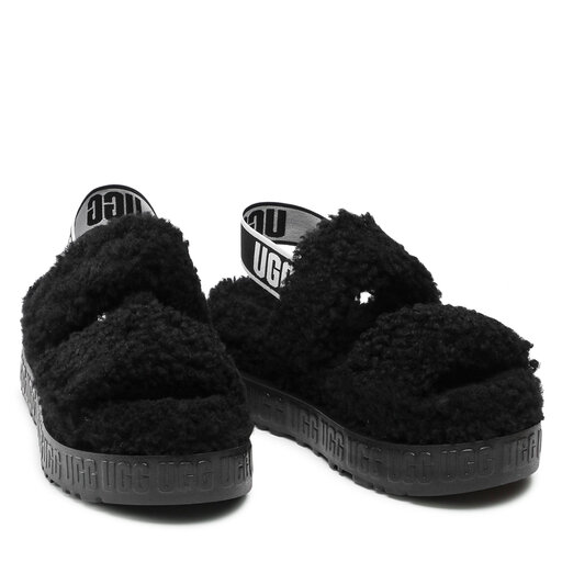 Kapcie Ugg W Oh Fluffita 1120876 Czarny | eobuwie.com.pl