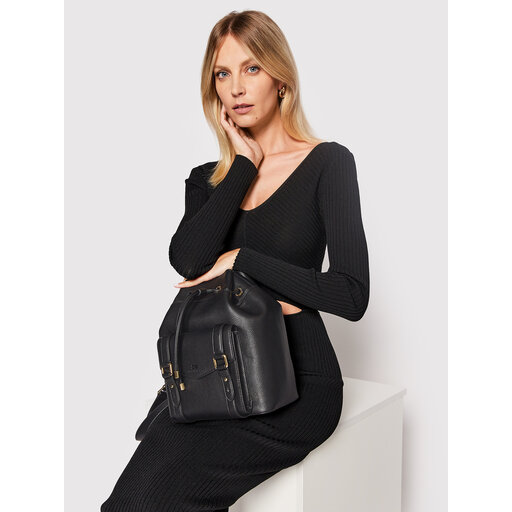 Backpack Zainetto Vernice Nero Backpack Zaino Elisabetta Franchi