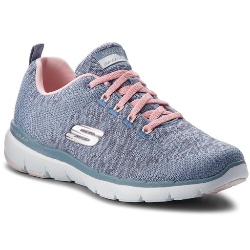 Sneakersy Skechers Flex Appeal 3.0 13062 SLTP Niebieski eobuwie .pl