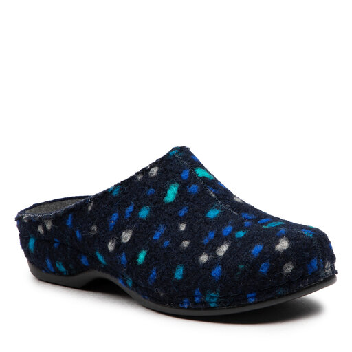 Berkemann Donata pantoffels voor dames, Blauw oud wit stippen, 40 EU