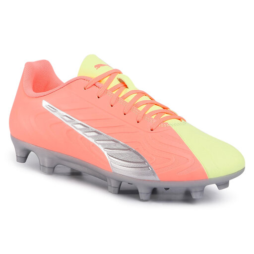 Puma One 20.4 Osg Fg Ag 105966 01 Peach Fizzy Yellow Silver