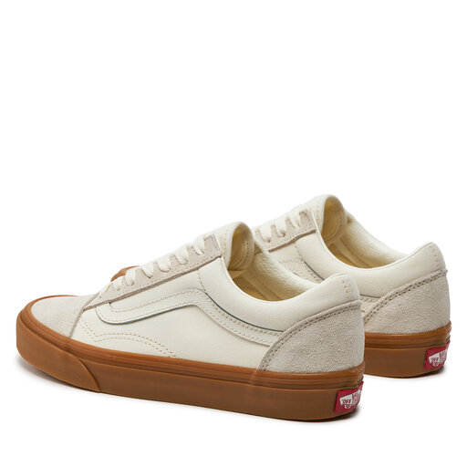 Vans old skool white gum sole on sale
