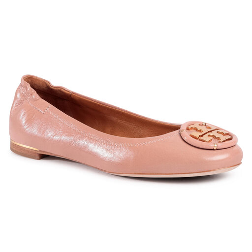 Baleriny Tory Burch Multi Logo Elastic Ballet 82218 Różowy