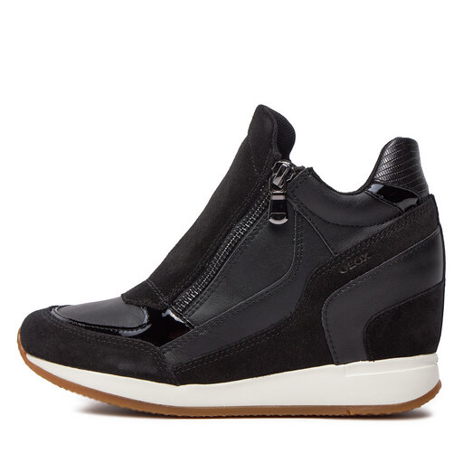 Geox nydame wedge hot sale sneaker black