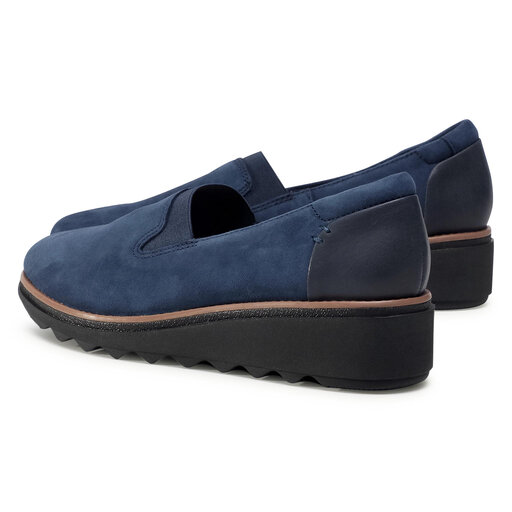 Zapatos Clarks Sharon Dolly 261363614 Navy Suede zapatos.es