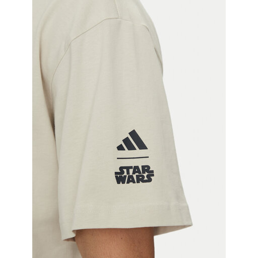 adidas T-shirt Star Wars The Mandalorian JI5717 Beige Oversize - Main Image