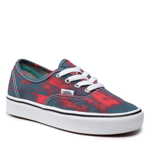 Vans authentic blue red on sale
