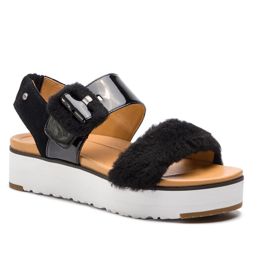 Sand ly Ugg W Fluff Chella 1099815 W Blk eobuv.cz