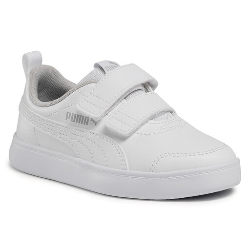 Laisvalaikio batai Puma Courtflex v2 V Ps 371543 04 Puma White/Gray Violet  • Www.eavalyne.lt
