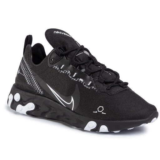 Sneakers Nike React Element 55 CU3009 001 Schwarz de.eschuhe.ch