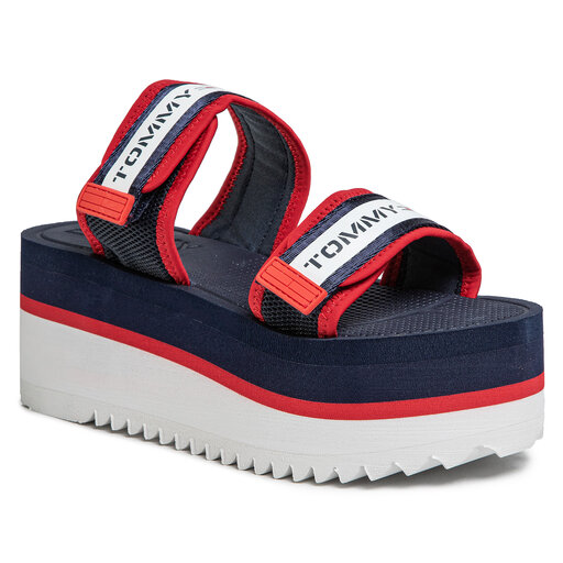 Flatform Sandals Tommy Jeans Technical Navy Platform Sandals Tommy