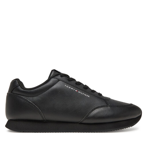 Sneakers Tommy Hilfiger Lo Runner Pu Mix FM0FM05419 Negru