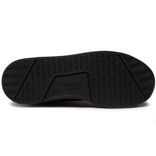 Sneakers Tommy Jeans Flexi Perf Leather Runner EM0EM00580 Schwarz