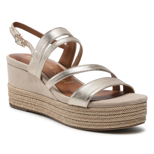 Tamaris espadrilles gold clearance
