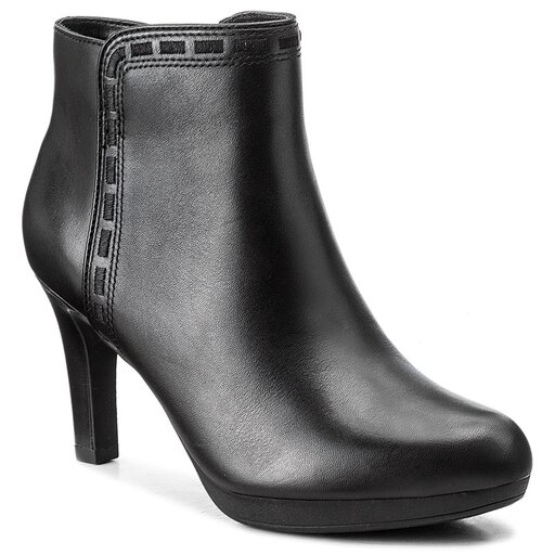 Botki Clarks Adriel Sadie 261293574 Black Leather eobuwie .pl
