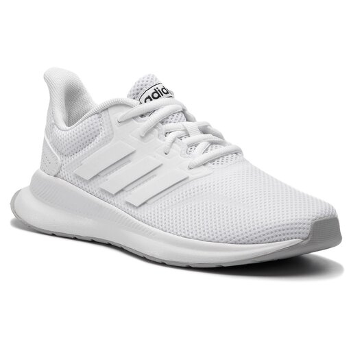 Buty do biegania adidas Runfalcon K F36548 Bia y